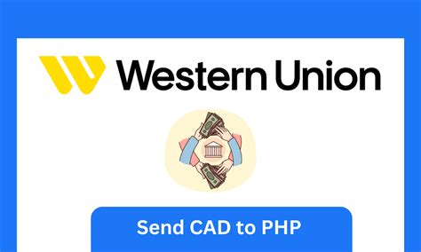 western union cad to php